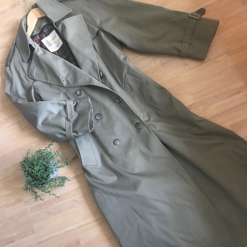 Vintage London Fog Trench Coat Sz Reg 8